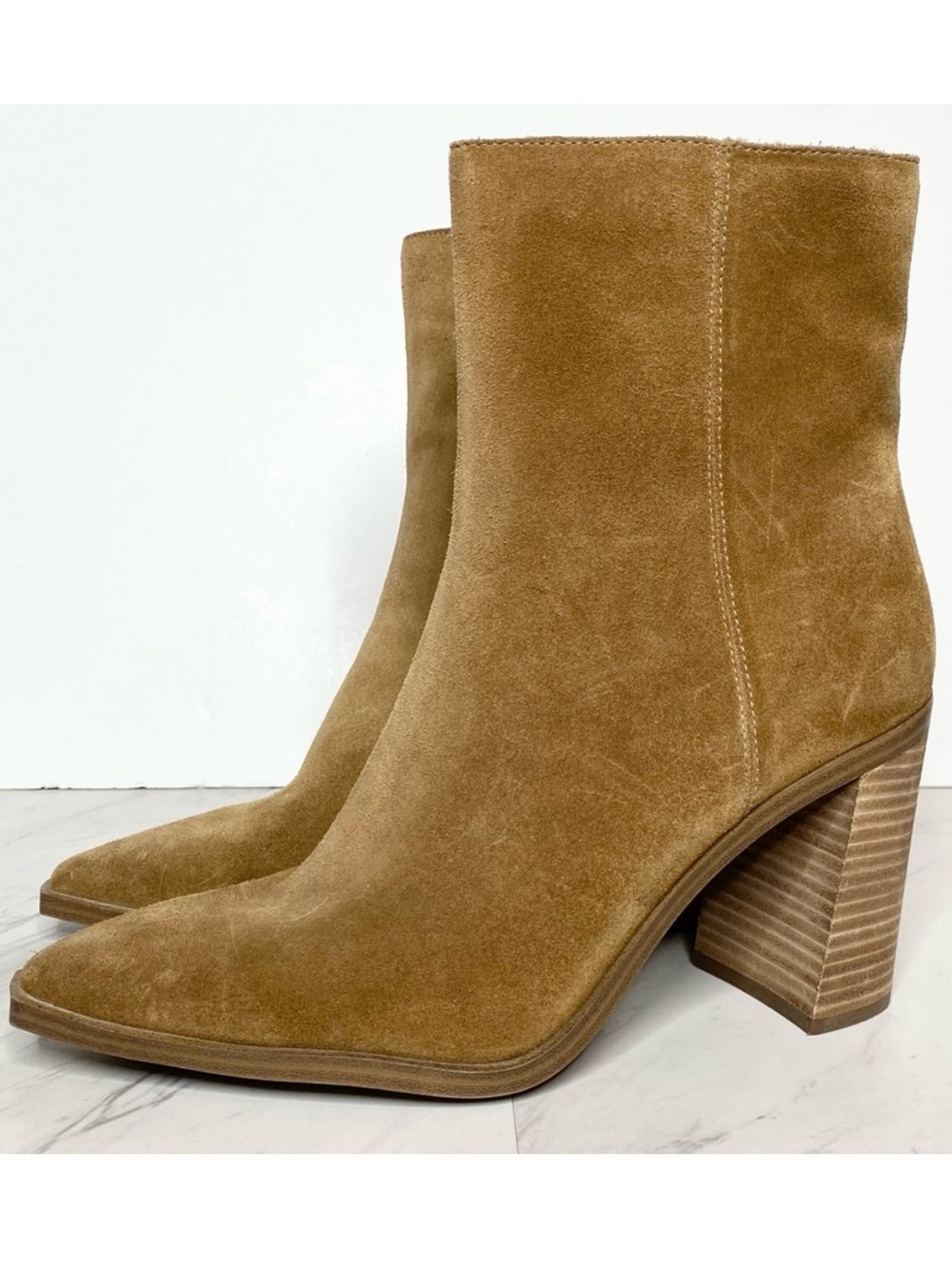 Steve Madden Sparrow Brown Suede Heeled Bootie 11M